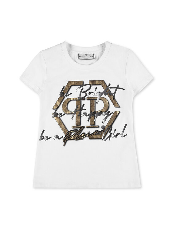 PHILIPP PLEIN PHILIPP PLEIN T-Shirt 3469 Biały Regular Fit