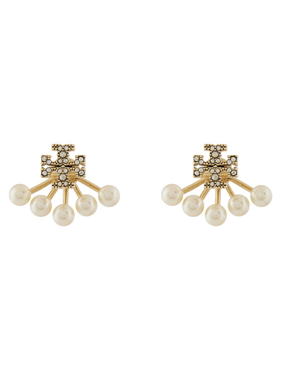 Tory Burch Náušnice Kira Pearl Front 163695 Zlatá