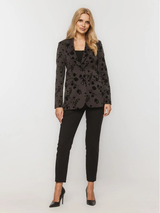 Willsoor Willsoor Marynarka 68165 Szary Slim Fit