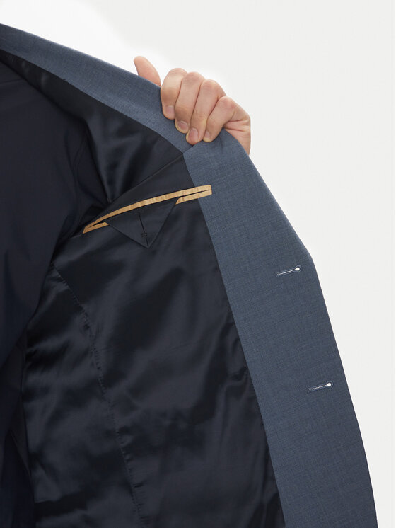 HUGO HUGO Obleka Arti-Hesten253X 50545457 Modra Extra Slim Fit