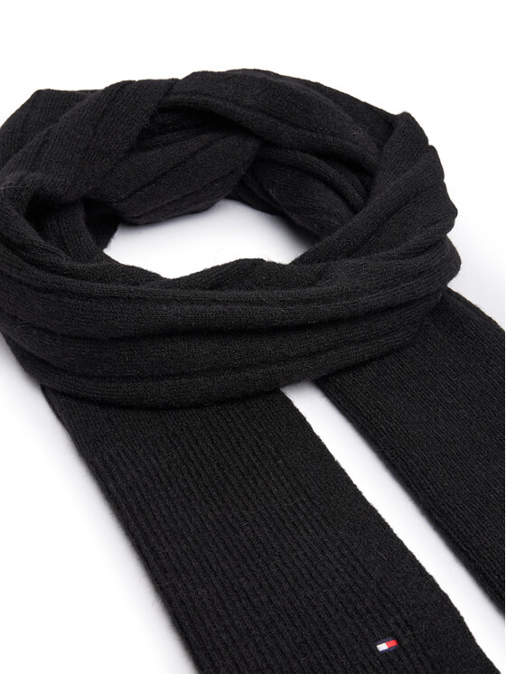 Tommy Hilfiger Tommy Hilfiger Κασκόλ Flag Fluffy AW0AW17787 Μαύρο