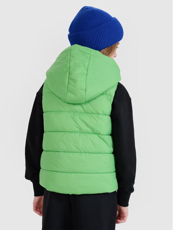 4F 4F Gilet 4FJWSS25TVJAM169-45S Verde Regular Fit