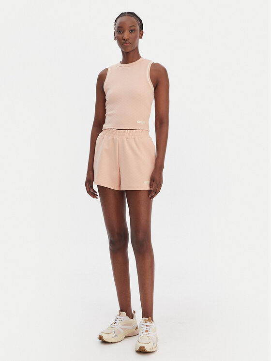 Guess Guess Športne kratke hlače V6GD08 K3004 Oranžna Relaxed Fit