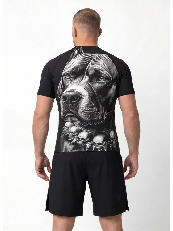 PITBULL PITBULL Koszulka techniczna BLACKY Czarny Regular Fit