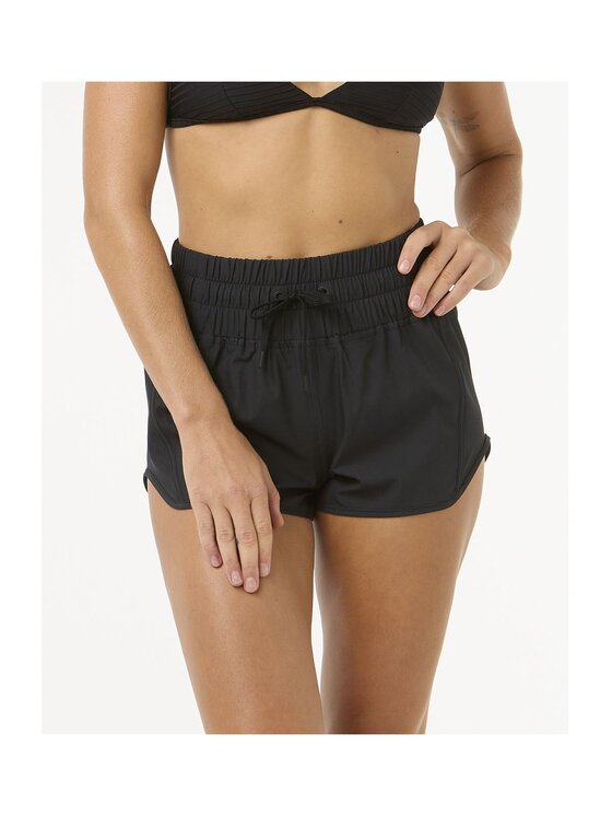 Rip Curl Rip Curl Szorty kąpielowe High Waist Retro Volley 3" Czarny