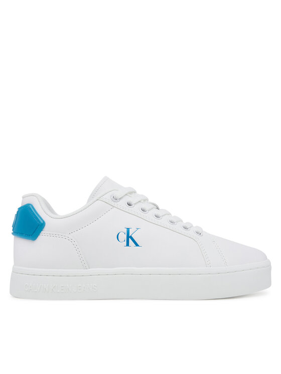 Sneakers Calvin Klein Jeans Classic Cupsole Ru Patch Lth Wn YW0YW01845 Alb