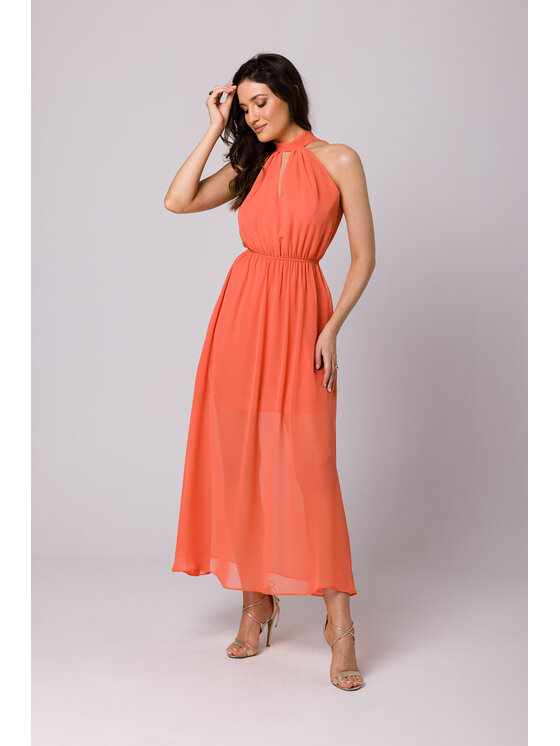 Makover Makover Vestito da giorno K169 Arancione Regular Fit