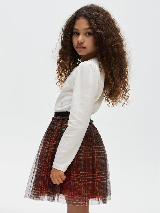 Mayoral Mayoral пола от тюл 7.949 Червен Regular Fit