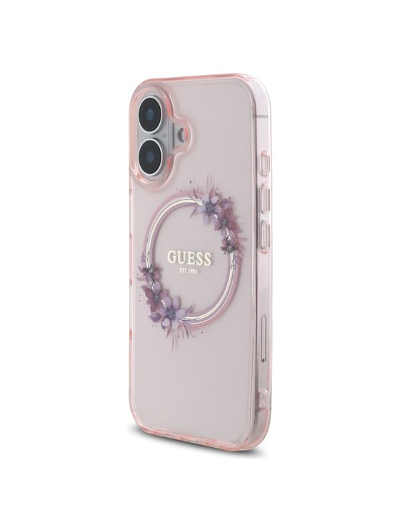 Guess Guess Etui na telefon Apple iPhone 16 Różowy