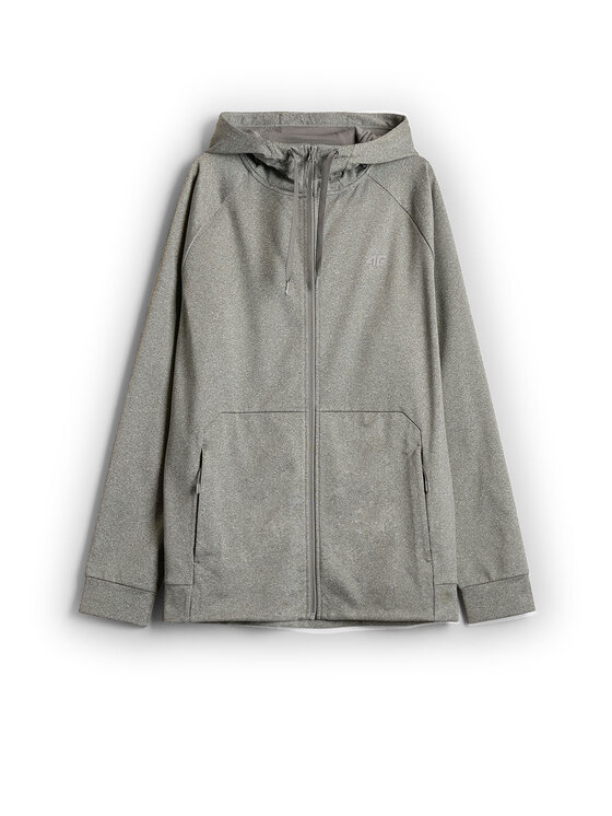 4F 4F Bluza BASIC+ Szary Regular Fit