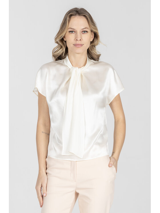 Deni Cler Milano Deni Cler Milano Bluzka W-DC-1201-F2-F8-11-1 Écru Regular Fit