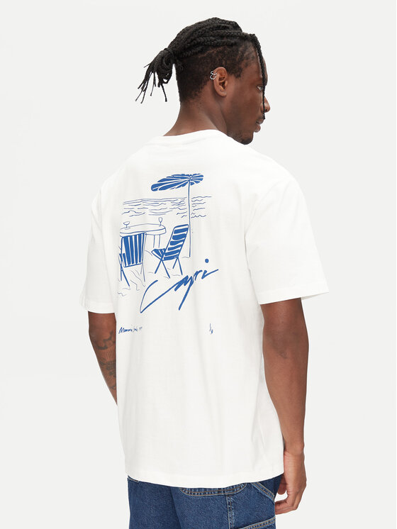 Only & Sons Only & Sons T-shirt Milo 22034452 Bianco Relaxed Fit