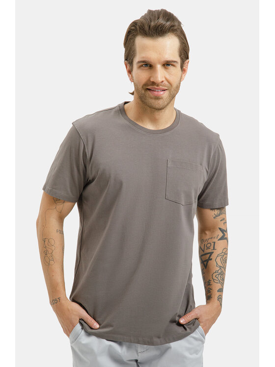 Cross Jeans Cross Jeans T-Shirt 16155-021 Szary Regular Fit