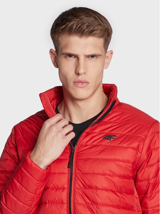 4F 4F Demisezoninė striukė H4Z22-KUMP003 Raudona Regular Fit
