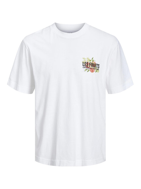 Jack&Jones Jack&Jones T-shirt Flores 12228776 Bijela Loose Fit