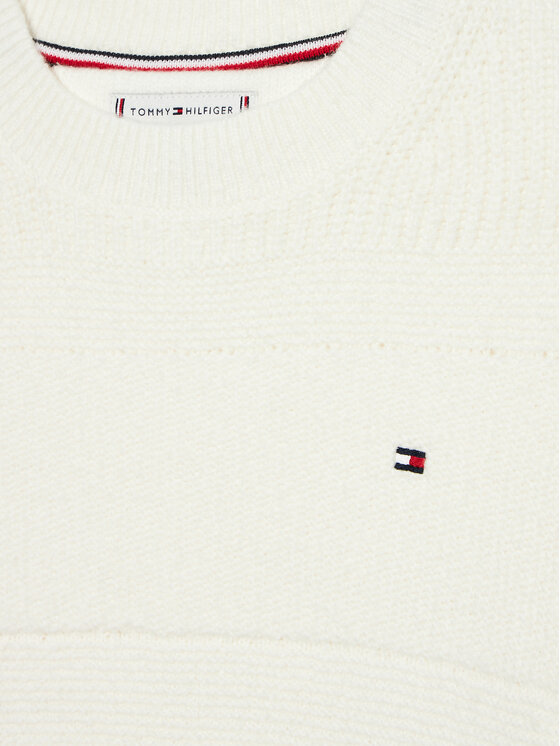 Tommy Hilfiger Tommy Hilfiger Džemperis KG0KG08078 Écru Regular Fit