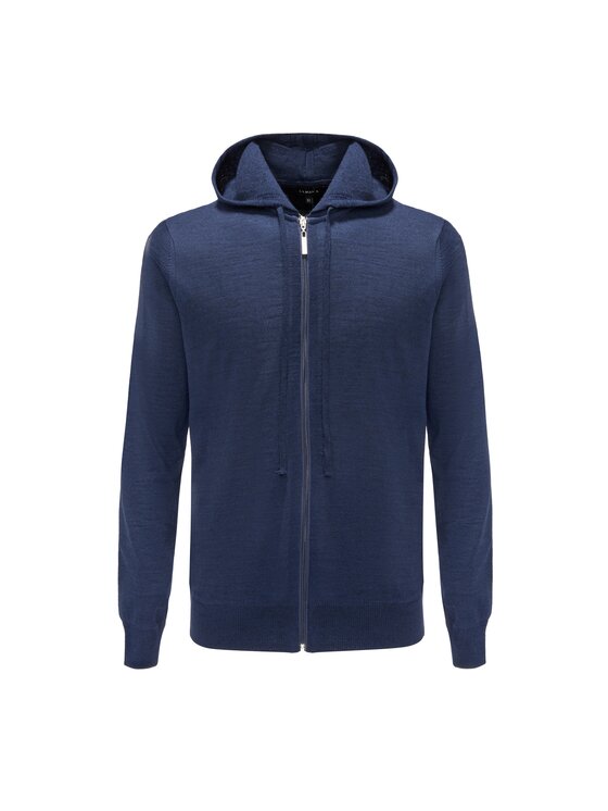 La Mania La Mania Mikina REGULAR FIT ZIP Tmavomodrá Active Fit