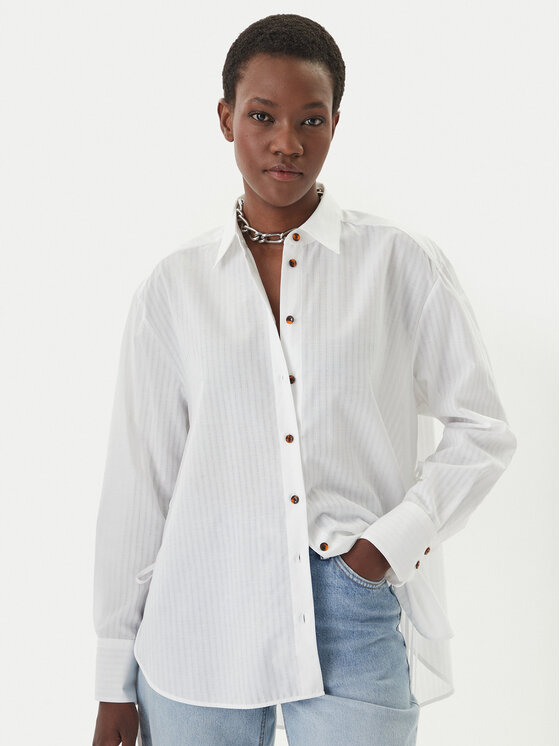 HUGO HUGO Marškiniai Erigeron 50559507 Balta Relaxed Fit