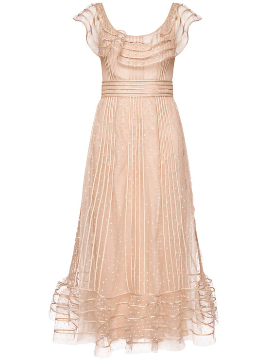 Red Valentino Red Valentino Вечірня сукня VR0VA17K Бежевий Regular Fit