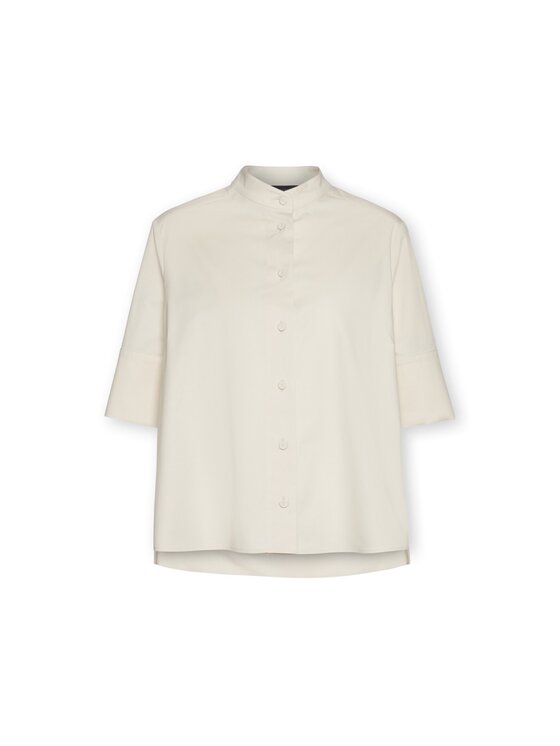 Elena Mirò Elena Mirò Camicia 5011P000319N002 Crema Regular Fit