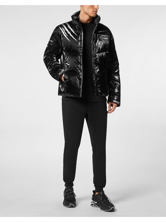 Plein Sport Plein Sport Vatovaná bunda 14213 Černá Regular Fit