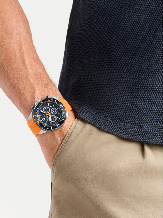 Nautica Nautica Ročna ura Sporty SET NAPBSS504 Srebrna