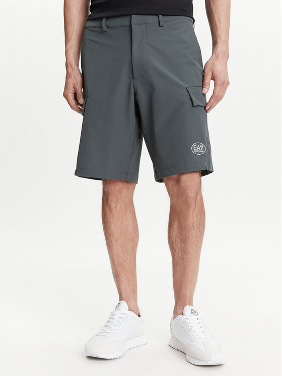EA7 Emporio Armani EA7 Emporio Armani Pantaloni scurți sport 7M000196 AF13554 U8109 Gri Regular Fit