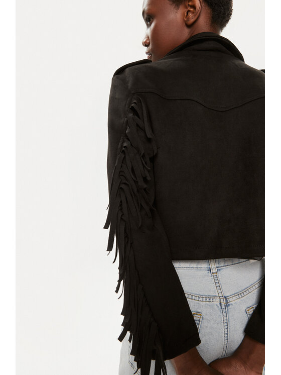 Brave Soul Brave Soul Prijelazna jakna LJK-LOTTE Crna Straight Fit