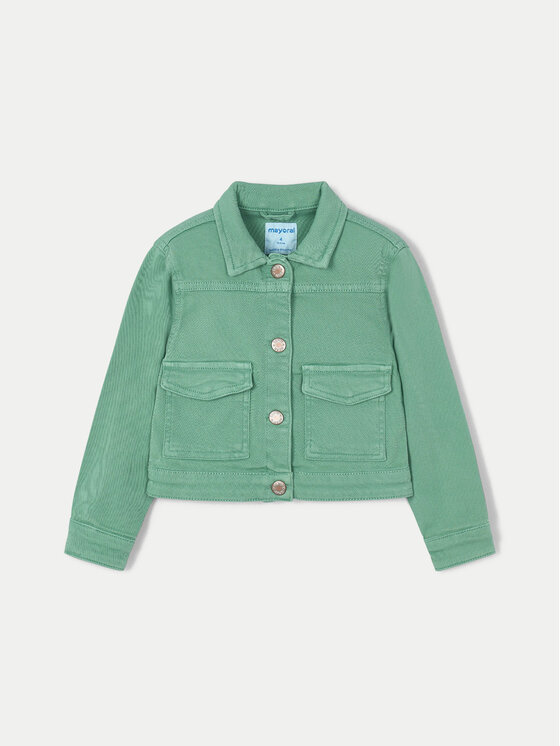 Mayoral Mayoral Джинсова куртка 3407 Зелений Regular Fit
