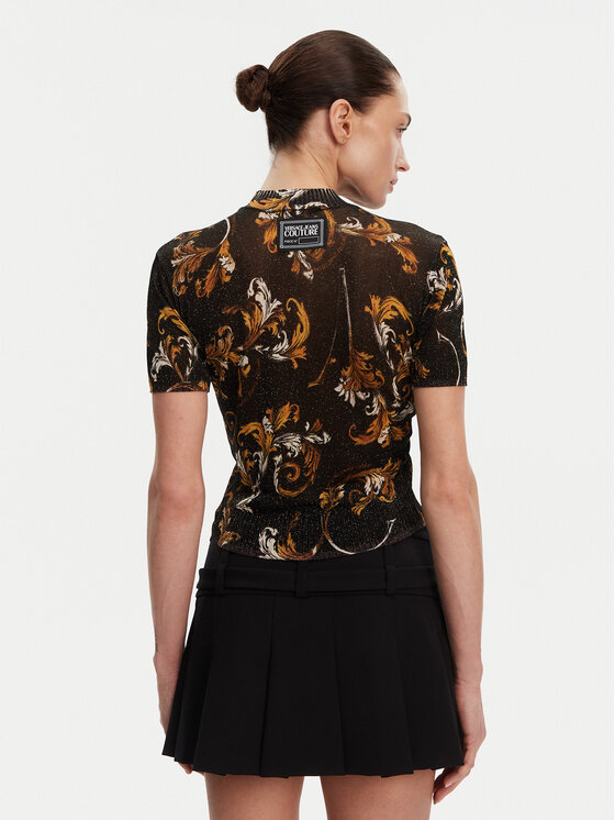 Versace Jeans Couture Versace Jeans Couture Светр 78HAFM07 Чорний Slim Fit