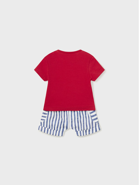 Mayoral Mayoral Komplet t-shirt i spodenki 1253 Kolorowy