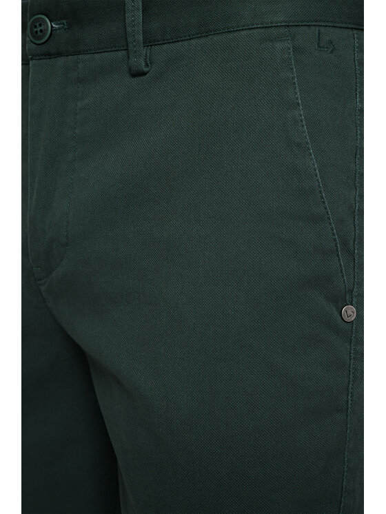 Lancerto Lancerto Spodnie materiałowe Monaco SP082123000004 Zielony Slim Fit