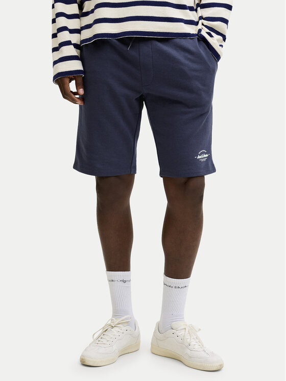 Jack & Jones Jack & Jones Pantaloni scurți sport Gordon Brandon 12292136 Bleumarin Regular Fit