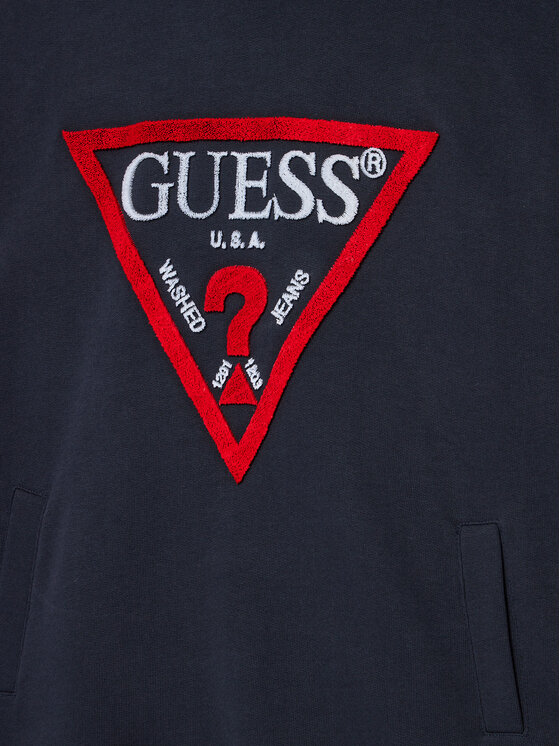 Guess Guess Bluza L4RQ23 KAD74 Granatowy Regular Fit