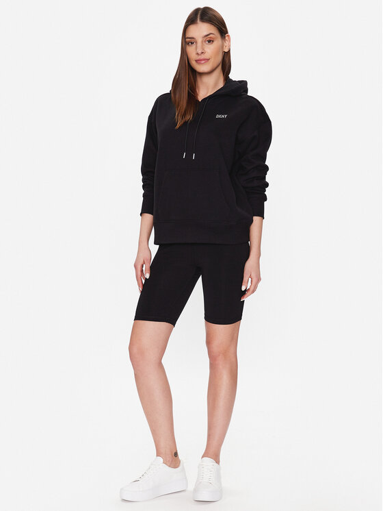 DKNY Sport DKNY Sport Majica dugih rukava DP2T9057 Crna Classic Fit