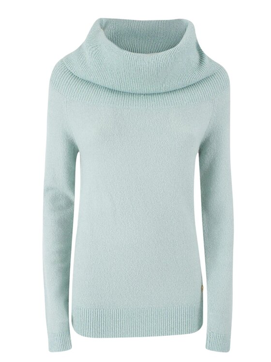 Yes Zee Yes Zee Maglione maglione donna Celeste Regular Fit
