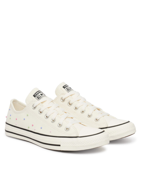 Converse Converse Sneakers aus Stoff Chuck Taylor All Star Mini Studs A17872C Écru