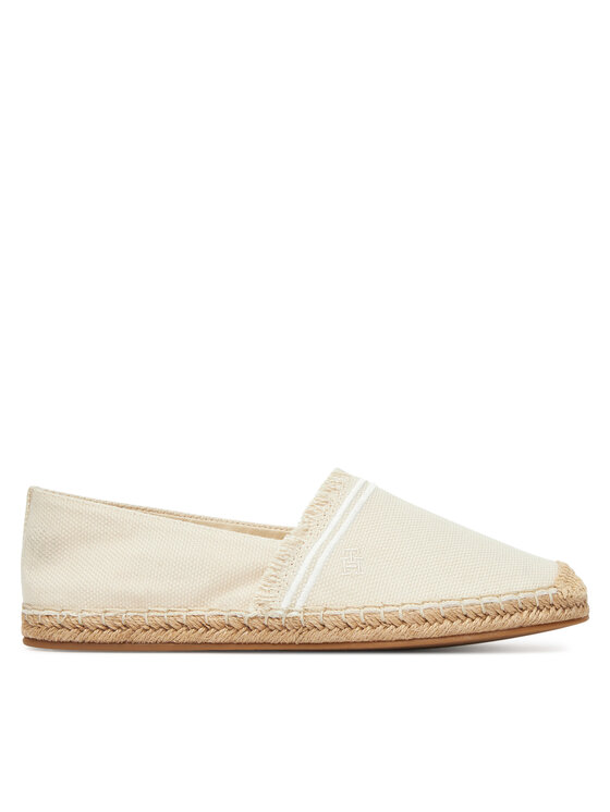 Tommy Hilfiger Tommy Hilfiger Espadrile Fringe Canvas Closed Espadrille FW0FW08881 Bej
