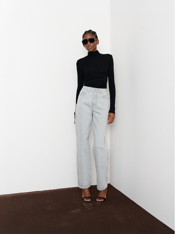 La Mania La Mania Longsleeve ESME Nero Classic Fit