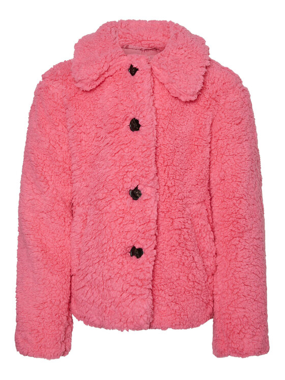 Gyerek Báránybőr kabát Vero Moda Girl, Méret: 140, Rózsaszín, Cooper Teddy 10271644