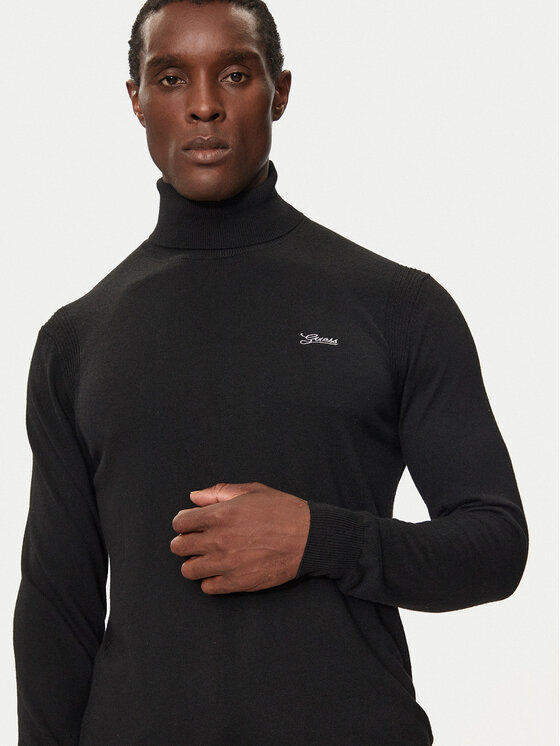 Guess Guess Rollkragenpullover M4BR05 Z3H82 Schwarz Regular Fit