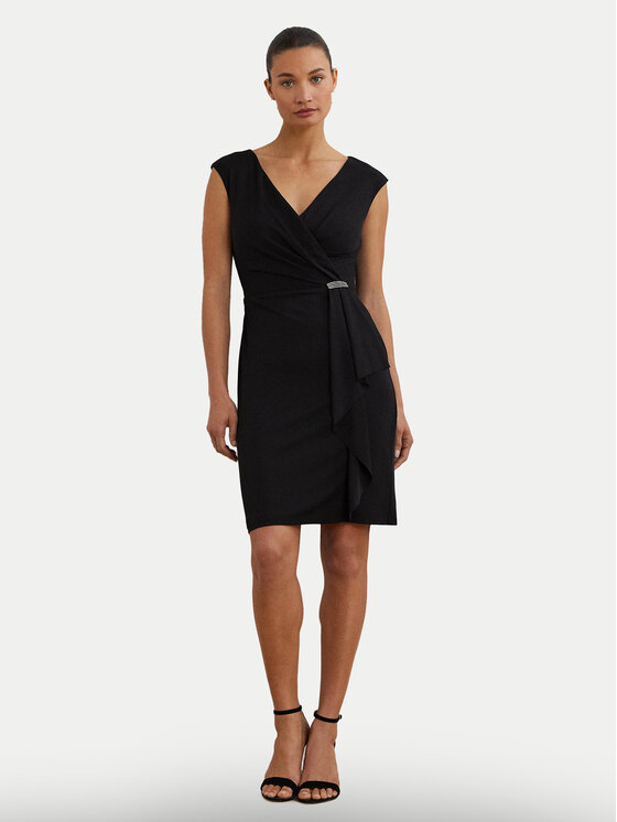 LAUREN RALPH LAUREN LAUREN RALPH LAUREN Cocktail obleka 253906356002 Črna Regular Fit