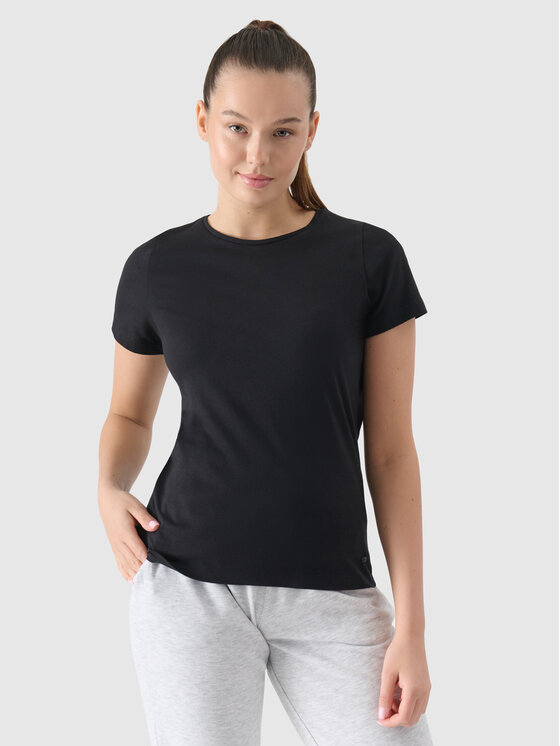4F 4F T-Shirt COMMON GROUND Czarny Slim Fit