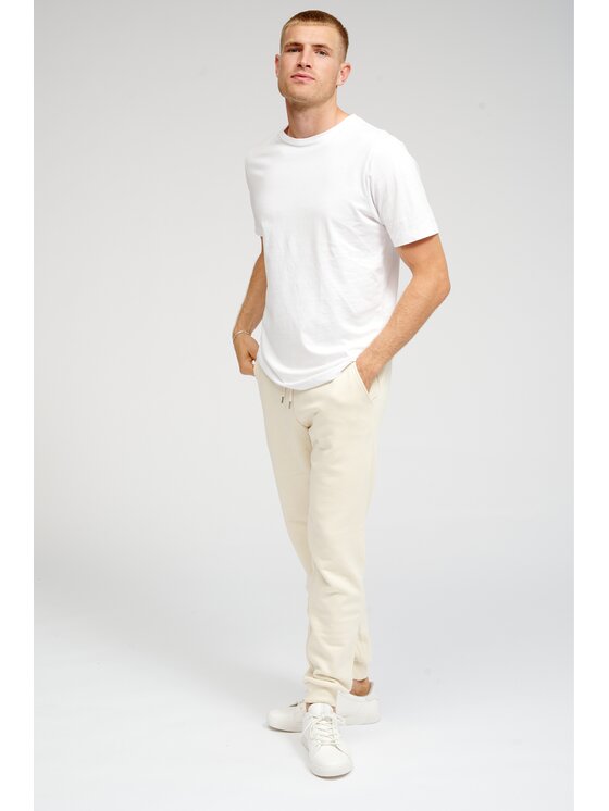 TeeShoppen TeeShoppen Joggery 'Basic Collection' Beżowy Regular Fit