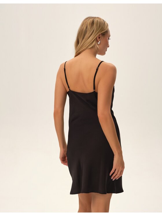 Esotiq Esotiq Koszula nocna 42197 Czarny Regular Fit