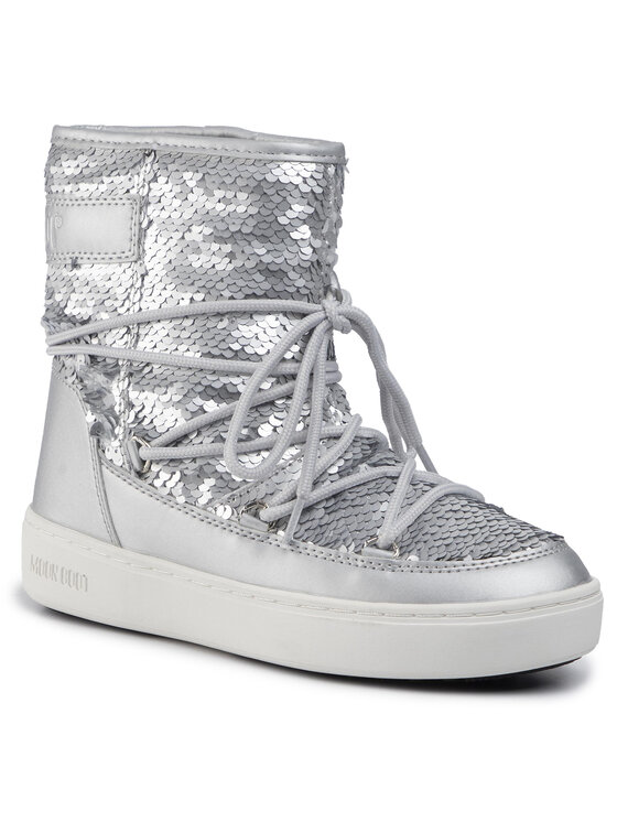 Moon Boot Moon Boot Schneeschuhe Pulse Mid Disco Plus 241038001 Silberfarben