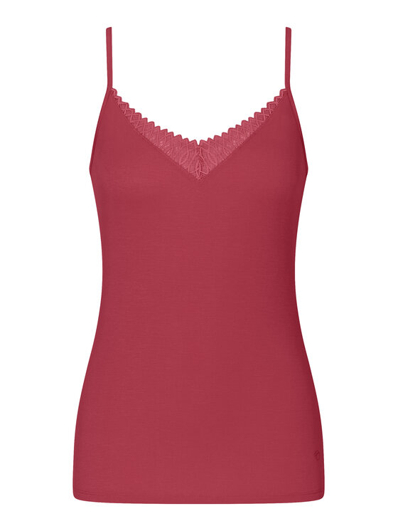 Triumph Triumph Μπλούζα πιτζάμας Aura Spotlight 10221405 Κόκκινο Regular Fit