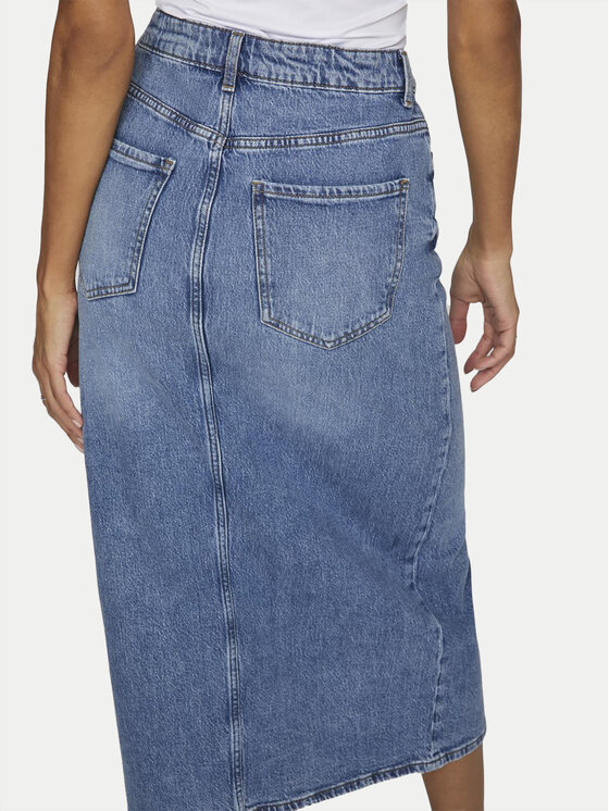 Vila Vila Jeans suknja Jaf 14099736 Plava Regular Fit