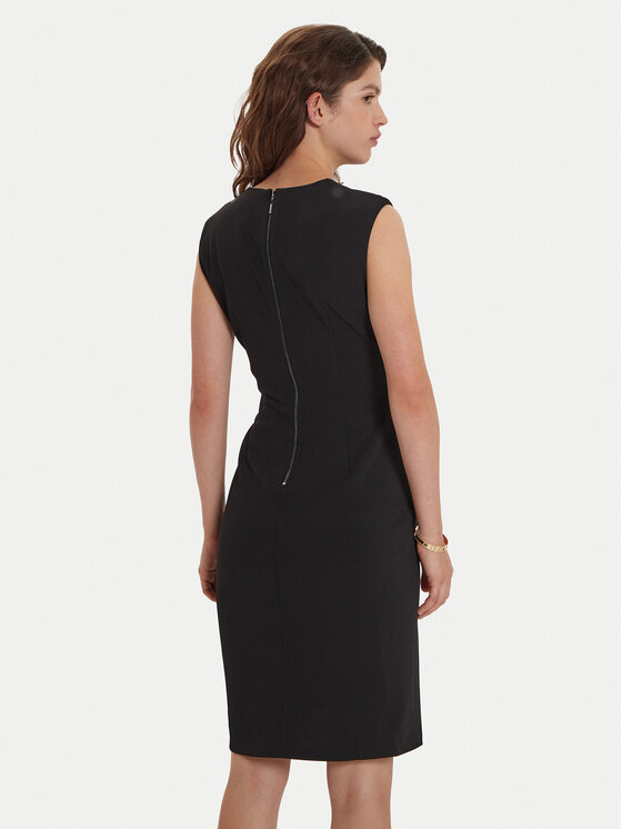 DKNY DKNY Sukienka koktajlowa DD4G128C Czarny Slim Fit