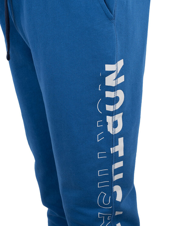North Sails North Sails Kalhoty z materiálu 90 3203 000 | Sweatpant W/Graphic Modrá Regular Fit